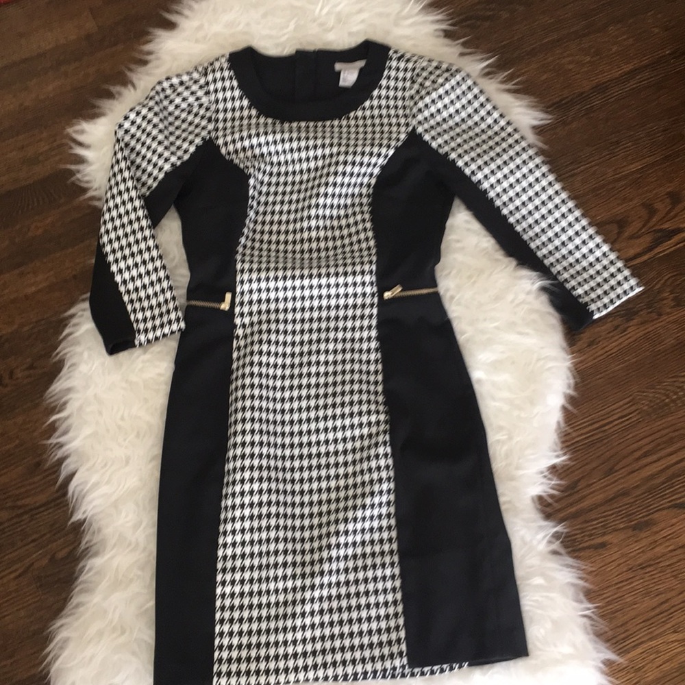 H&M Fitted mixed print dress